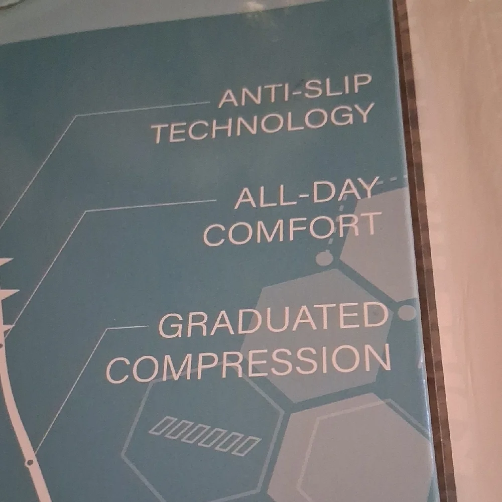 White Anti-Embolism Compression Stockings - Picture 12 of 12